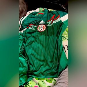 Authentic Mexico Home Jersey Adult Large Signed By Antonio Garcia